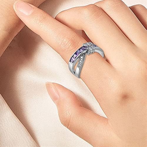 2023 NOVI MULTICOLOR ZIRCON Ornament prsten za vjenčanje ženske ukrase ručne zabave Prsten
