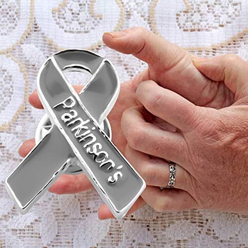 CENWA Parkinson's Awareness siva traka emajl igla Parkinsons Awareness poklon siva svijest