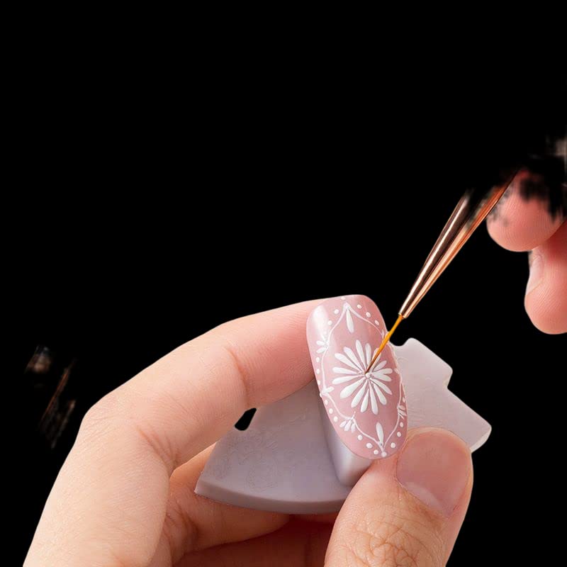 3 kom Rose Gold Fine Line četkica za umjetnost noktiju UV Gel farbanje akrilne četke za nokte alati