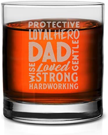 Veracco Tata Wolds Cloud Zaštitni Odani Heroj Wise Volio Jak Gentle Marljivi Whisky Glass Funny Rođendanski Pokloni Fathers Day Rođendanski Pokloni Za Novog Tatu Tatu Očuha