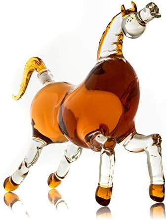 Vino Savant Horse Derby Decanter za burbon, viski, Scotch, votku, Rum, tekilu ili bilo koje