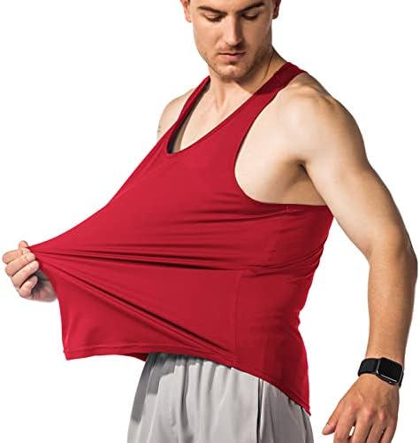 Lavenicole 5 paket muški Y-Back muscle Tank Tops Quick Dry Cool mrežaste rukave za trening bez