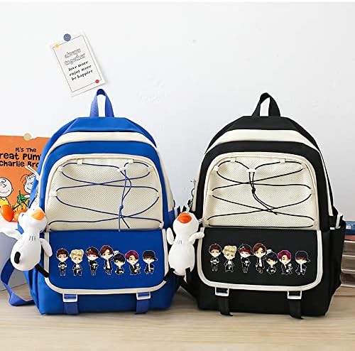 Alikpop ruksak Jimin Suga Jin Merch Taehyung V Jungkook Korean Casual Backpack Daypack Laptop College Bagsak ruksak