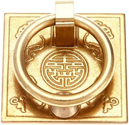 ZlxDP 2pc antikne brončani mesingani ormar za vrata Kineski stil Drop ručka drška za ladicu prstena