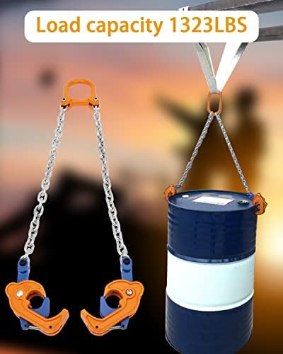 Olenyer lanac Drum Lifter 2200 LBS lanci za podizanje Barrel Clamp materijal Lift Viljuškar