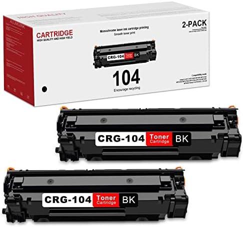 Alumunk 2 Pack CRG104 Toner Cartridge 0263B001BA Kompatibilna zamena CRG-104 Crna toner kaseta