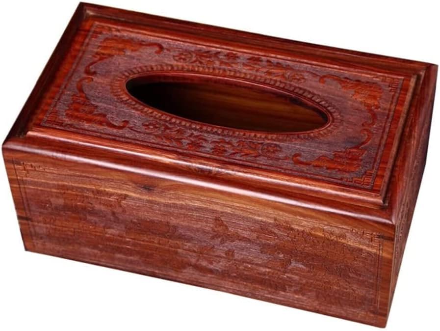 Kutija za tkivo Jednostruka ploča Retro uklesana kutija za ubrus Tenon i mortise Struktura Dnevna soba Kućni papir
