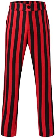Miashui otvorene pantalone za noge muške poslovne pantalone s prugama velike veličine osvježavajuće udobne casual padobranske hlače za