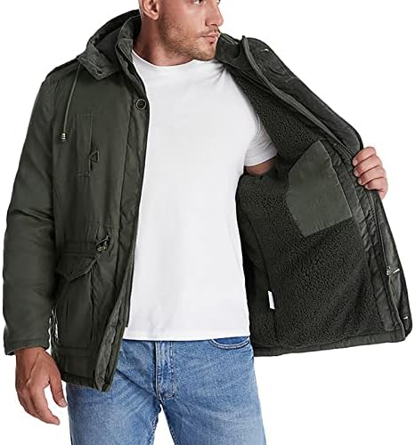 Muška jakna zima, zimski trendy dugih rukava Aktivni kaputi Muškarci Plus Veličina Turtleneck Fit