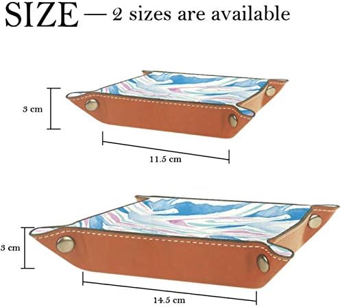 Lyetny Waves smanjuje kutiju za odlaganje bombona Sundries TRAY Organizator za radnu površinu Pogodno za putovanja, 16x16cm