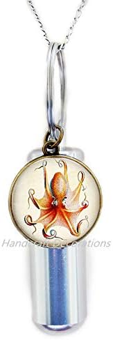 HandFraftSecorations Octopus Kremacija URN ogrlica od hobotnice nakit ur ur ur hobotnica urna