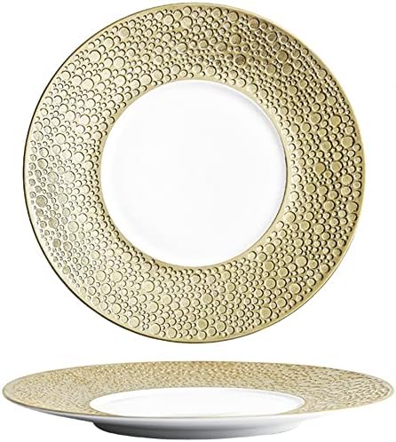 Koštana kineska ploča za večeru, zlatna keramička meteorita kontinentalna ploča tanji za tanjur tanji za