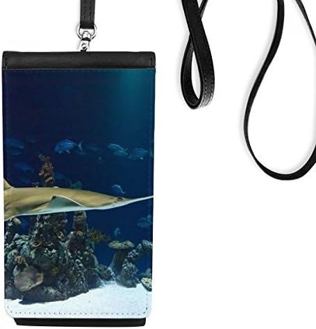 Ocean Ray Skate Science Nature Slika Telefon novčanik torbica Viseća mobilna torbica Crni džep
