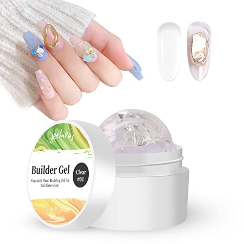 yethious Nude Solid Gel set lakova za nokte paket sa bijelim produžetkom nail Art gel paket sa Clear Extension Nail Art gelom