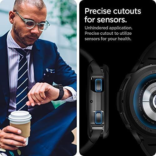 Spigen Tequine Air Armor dizajniran za Samsung Galaxy Watch 4 Classic Case 46mm - Matte crna