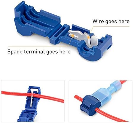 T-tapni konektori žice, samopoštovanje Električnih žičanih terminala za brzo uklanjanje, izolirani muški brzi