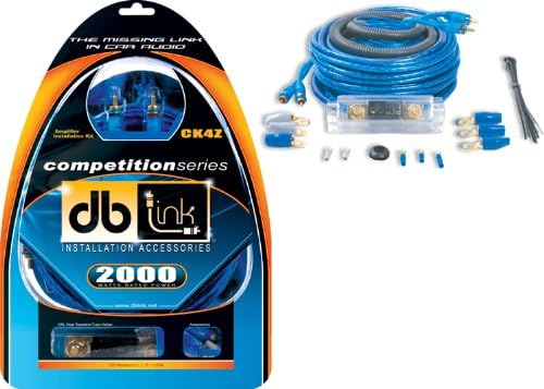 DB Link Ck4z 4 Gauge Competition Series Amplifier Installation Kit-plava