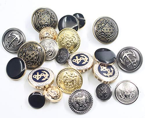 Set dugmeta od 14 komada metalnog blezerca - za blazer, odijela, sportski kaput, uniforma, jakna 15mm 20mm