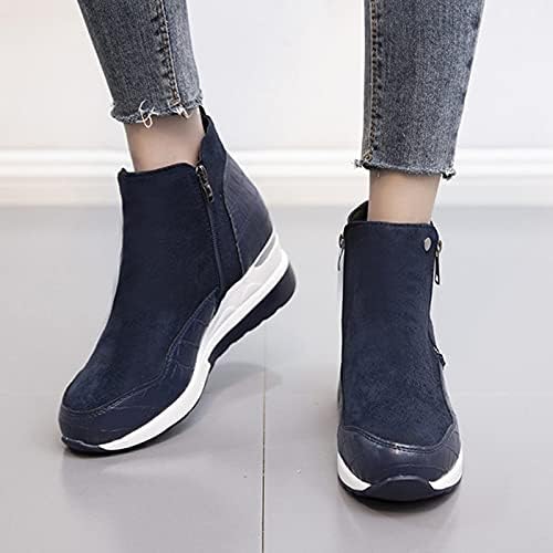 Ženske modne čizme gležnjače Osnovne kaubojske čizme čipkasta lagana klina Chelsea čizme cipele s niskim potpeticama