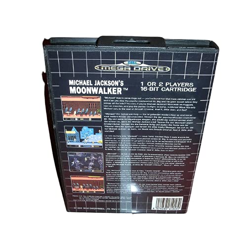 Navlaka Moonwalki Michael Jackson po kutiji i priručniku za SEGA megadrive Genesis Video Game Console 16 bitna MD kartica