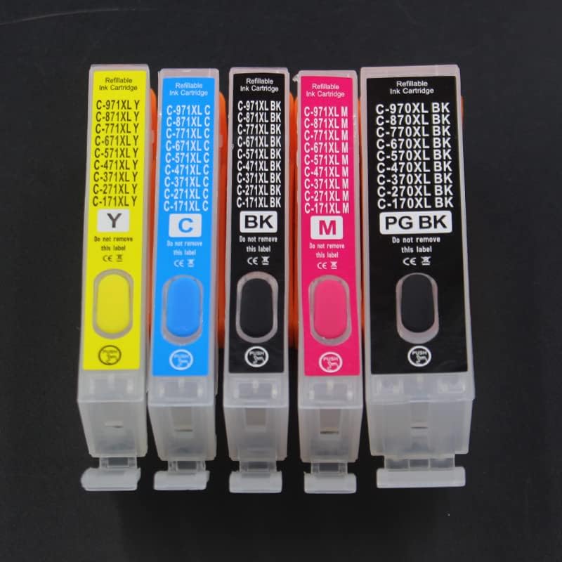 Upink 5 boja PGI-270 CLI-271 prazan spremnik za punjenje mastila za punjenje kompatibilna za MG5720 MG5721 MG5722 MG6820 MG6821 MG6822 TS6020 TS5020 štampač