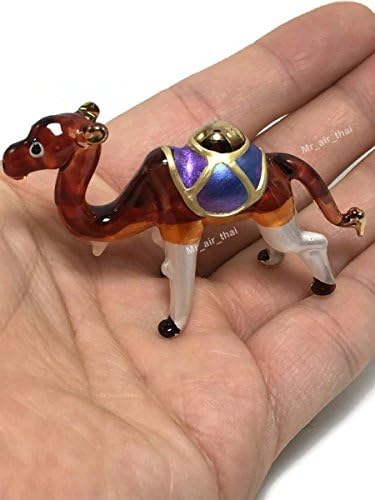 2½ visoki sitni kristalni kamilini ručno puhalo čiste staklene umjetničke figurice životinje minijaturni