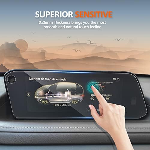Cdefg kaljeno staklo Zaštita ekrana za 2023 2022 2021 2020 Mazda CX-30 2.5 S, Select, Preferred, Carbon Edition, Premium, Turbo Premium 8.8 ekran osetljiv na dodir, GPS navigacija Infotainment Radio ekran zaštitni ekran za staklo