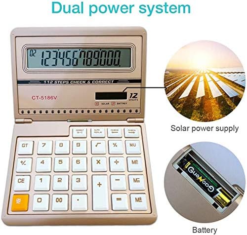 Izuzetno veliki kalkulator, 8 1/2 za 11 inča, solarni osnovni kalkulatorski kalkulator preklopivog