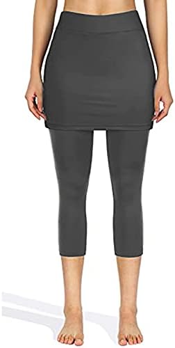 Joga hlače za žene visoki struk sa džepovima dugim / kratkim vježbama, suknje za vježbanje sportskih elastičnih hlača