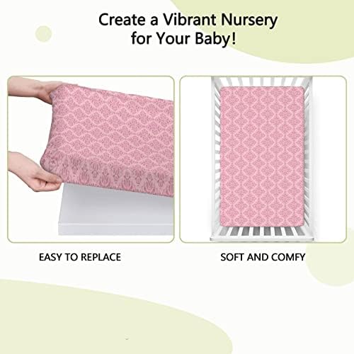Ružičasti odmaski tematski sastavljeni listovi, prenosivi mini krevetići ultra mekani materijal-odličan