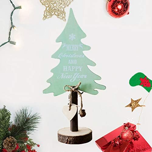 Prettyzoom 1pc Mini Drveno božićno drvce ukrase slatka desktop božićna stablo ukrasi festival božićna dekoracija