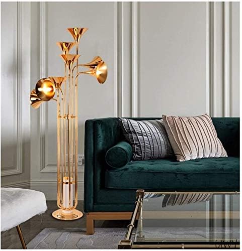 Neohy podne lampe, moderna lampa, podna lampa - u obliku lampe, zlatna jednostavna podna lampa, za dnevni