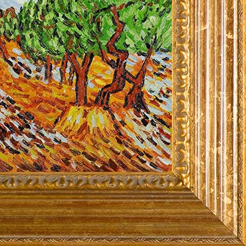 overstockArt masline sa žutim suncem i nebom Vincenta Van Gogha uokvireno ručno oslikano ulje na platnu, Nije primjenjivo