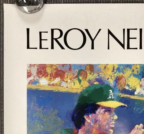 Tony Larussa potpisan print Leroy Neiman Art Oakland Dennis Eckersley Auto JSA Hof - AUTOGREM MLB ART