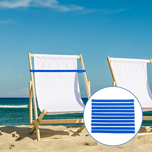 Alipis 30pcs stolica za plažu salon od kaiševe plavi silikonski puhanje klip za odmor Anti pričvršćivanje za učvršćivanje ne kliznih kupa za kupatilo ne poklapaju se prikladni poklopac elastičnog fiksatora