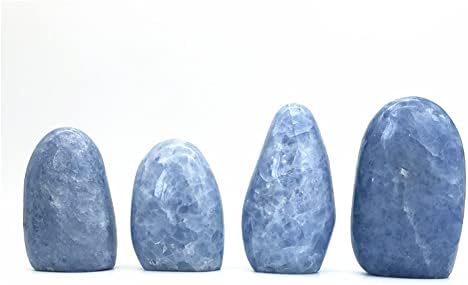 Esbant 1pc prirodni plavi lazurni kvarcni kristalni slobodni kamen pogodan za domaćinstvo namještaja domaćinstvo