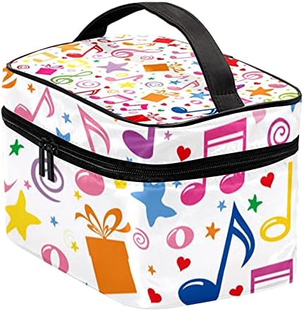 Warmfm Glazba Note uzorak šminke torbe prijenosne kozmetičke torbe za žene djevojke