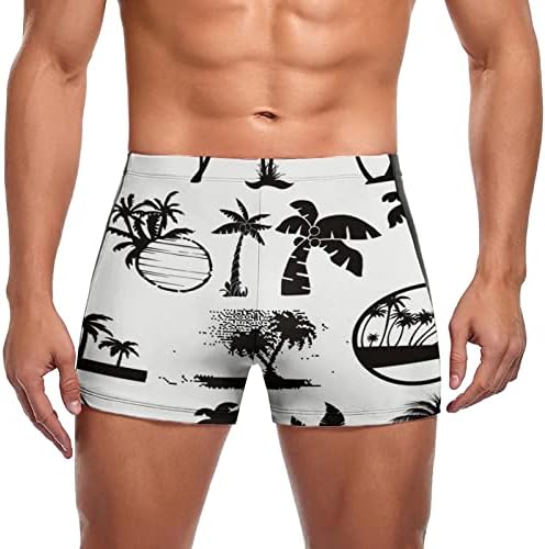 Muški kupaći kostimi Muške ljetne morske obale Plaža Hot Spring Style Coconut Tree Digital Tiskanje otac Son