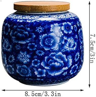 Rahyma Weiping - Mala memorijalna kremacija čuva urne ručno rađene keramičke urne za pogrebnu urnu za pepeo mini kutije uklapaju malu količinu kremirane ostatke, plave boje