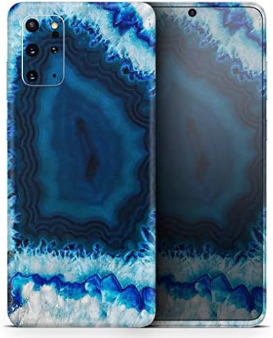 Dizajn Skinz Vivid Blue Agate Kristalni zaštitni vinilni naljepnica zamotavanje kože Kompatibilan je sa Samsung Galaxy S20