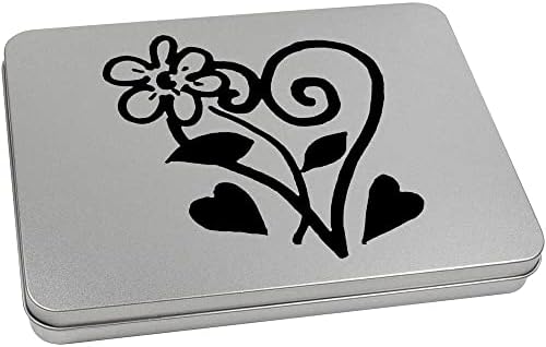 Azeeda 95mm 'Hearts & Flower' Metal sa šarkama / kutija za odlaganje