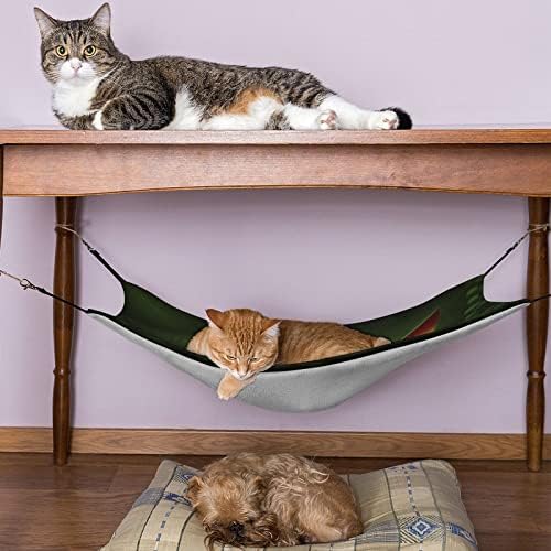 Mačka viseća mreža zeleni zmaj mačka krevet kavez prozor Perch viseći prostor za uštedu za male kućne ljubimce 16.9 x13& # 34;