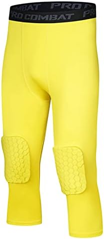 Yhong Kids Boys nisko struk telećna dužina kompresovnih hlača koje trče trening vježbanja pantalone elastične mršave gamaše