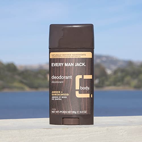 Every Man Jack Men's All Over Wash + dezodorans Set-očistite sve tipove kože i borite se protiv mirisa prirodnim sastojcima i jantarom + mirisom sandalovine-All Over Wash Twin Pack + Deo Twin Pack