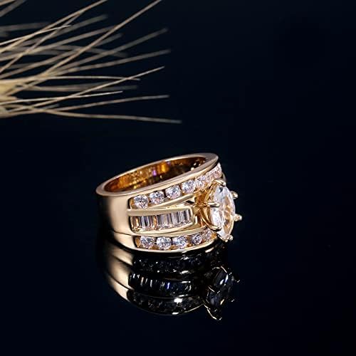 2023 NOVO Inlaid bakarski modni prsten Zircon Angagement Popularne dame Day Rings Cvjetni prsten