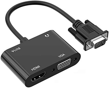 SZYCD VGA do HDMI VGA audio video kabl sa 3,5 mm audio USB snage za računar, desktop, laptop, računar, monitor, projektor, HDTV, podržava dvostruki displej