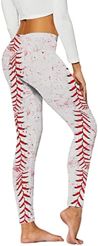 Highland Cow Running Yoga helanke za žene Tajice visokog struka Bejzbol Print meke brušene elastične atletske pantalone za teretanu