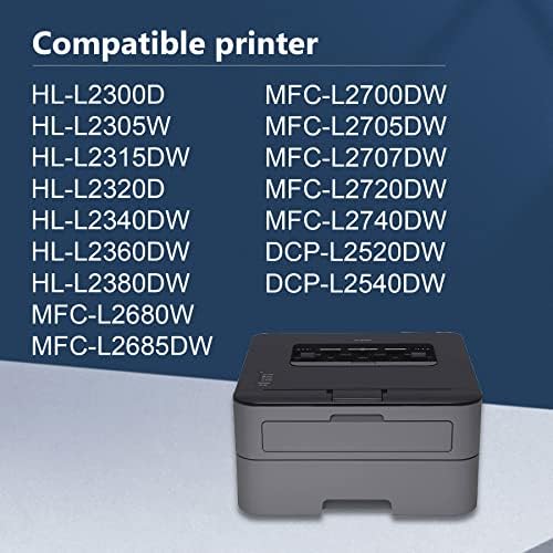 DOPHEN TN-660 TN660 Crni Toner veliki kapacitet 2-paket kompatibilan Tn660 Toner zamjena za Brother DCP-L2540DW HL-L2300D L2320D MFC-L2700DW L2707dw Printer