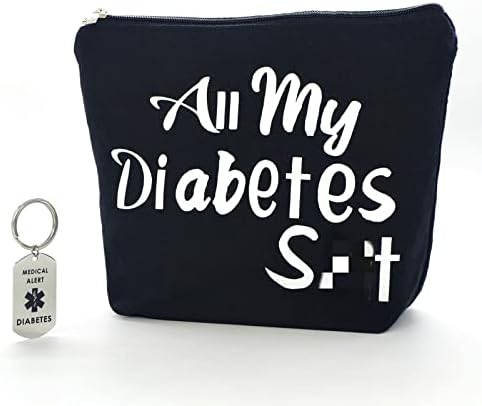 Dijabetički pokloni sva moja dijabetička smiješna torba za dijabetičare torbica＋privjesak za