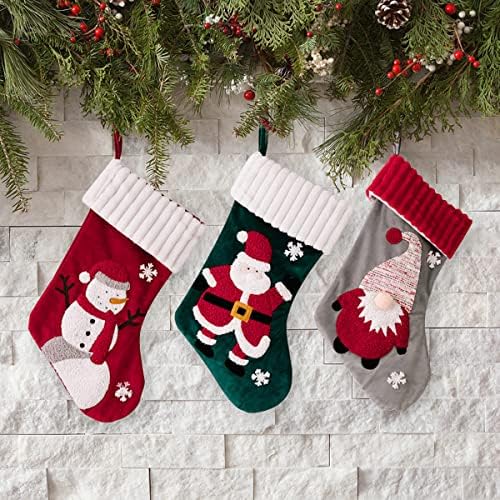 Roglry Božićne čarape personalizirani božićni ukrasi čarape Pokloni Božićne čarape Bulk Velike veličine Pletene